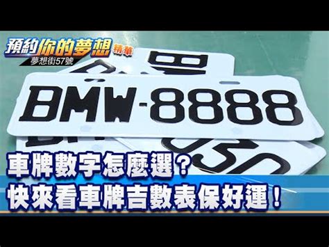 車牌 吉凶 查詢|車牌數字吉凶指南：選出最旺你的好車牌號碼 